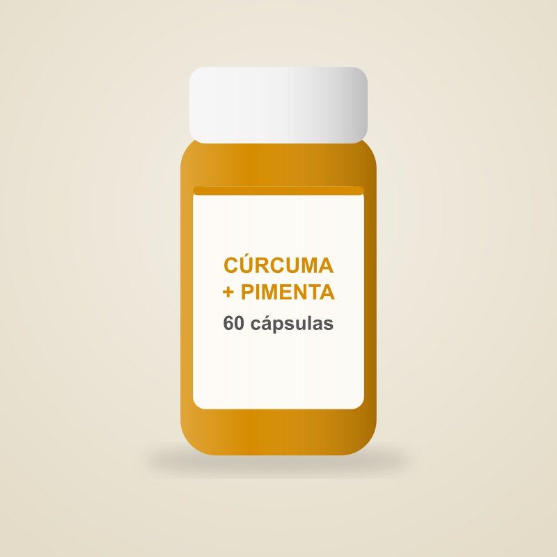 Cúrcuma com pimenta preta 60 cápsulas