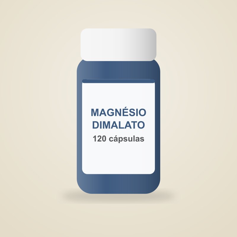 Magnésio dimalato 120 cápsulas